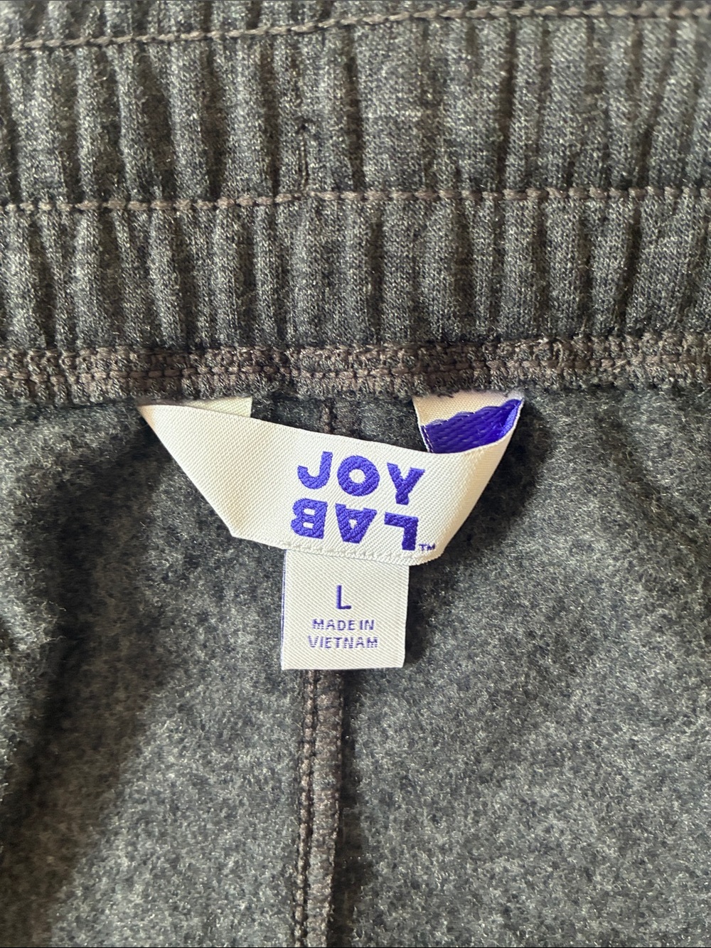 JoyLab Charcoal Gray Super Soft Athletic Drawstring Shorts, sz L, NWT - Picture 6 of 15